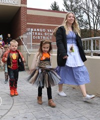 afternoon Halloween Parade at Port Dickinson Elementary