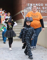 afternoon Halloween Parade at Port Dickinson Elementary