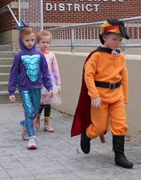 afternoon Halloween Parade at Port Dickinson Elementary