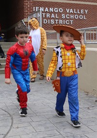 afternoon Halloween Parade at Port Dickinson Elementary