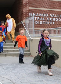 afternoon Halloween Parade at Port Dickinson Elementary