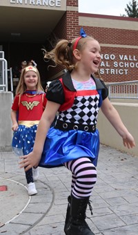 afternoon Halloween Parade at Port Dickinson Elementary