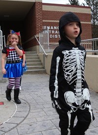 afternoon Halloween Parade at Port Dickinson Elementary