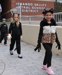 afternoon Halloween Parade at Port Dickinson Elementary