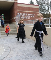 afternoon Halloween Parade at Port Dickinson Elementary