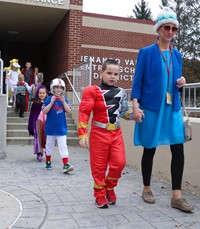 afternoon Halloween Parade at Port Dickinson Elementary