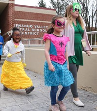 afternoon Halloween Parade at Port Dickinson Elementary