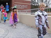 afternoon Halloween Parade at Port Dickinson Elementary