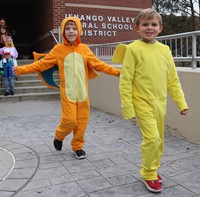 afternoon Halloween Parade at Port Dickinson Elementary