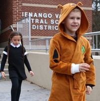 afternoon Halloween Parade at Port Dickinson Elementary