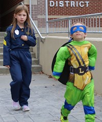 afternoon Halloween Parade at Port Dickinson Elementary