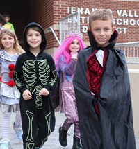 afternoon Halloween Parade at Port Dickinson Elementary