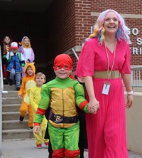 afternoon Halloween Parade at Port Dickinson Elementary