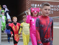 afternoon Halloween Parade at Port Dickinson Elementary