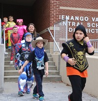 afternoon Halloween Parade at Port Dickinson Elementary