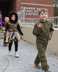 afternoon Halloween Parade at Port Dickinson Elementary