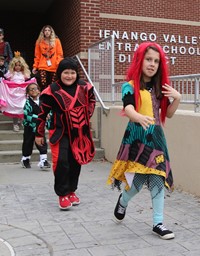 afternoon Halloween Parade at Port Dickinson Elementary