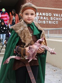 afternoon Halloween Parade at Port Dickinson Elementary