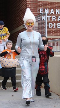 afternoon Halloween Parade at Port Dickinson Elementary