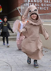 afternoon Halloween Parade at Port Dickinson Elementary