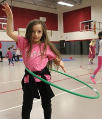 Students participating in Wellness Day