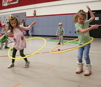 Students participating in Wellness Day