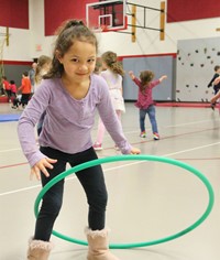 Students participating in Wellness Day