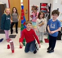 students on 100th day of school