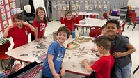 students on 100th day of school