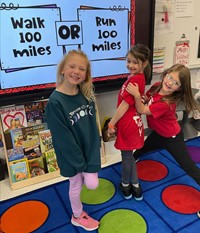 students on 100th day of school