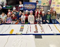 students on 100th day of school