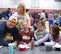 people at STEAM Night event