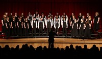 students singing in district choral concert