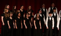 students singing in district choral concert