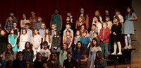 students singing in district choral concert