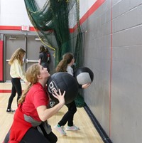 students participating in C V Middle School Wellness Day