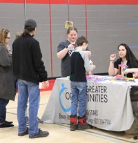 people at Community Night event