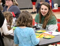 people at Community Night event