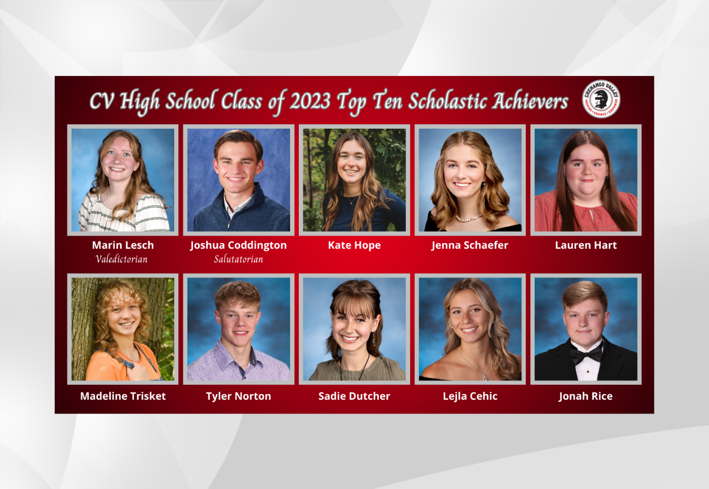top 10 scholastic achievers