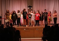 students participating in Chenango Bridge Elementary Talent Show