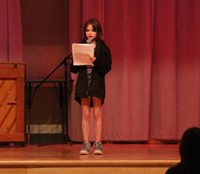 students participating in Chenango Bridge Elementary Talent Show