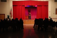 students participating in Chenango Bridge Elementary Talent Show