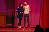 students participating in Chenango Bridge Elementary Talent Show