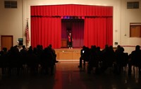 students participating in Chenango Bridge Elementary Talent Show