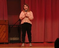 students participating in Chenango Bridge Elementary Talent Show