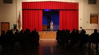 students participating in Chenango Bridge Elementary Talent Show