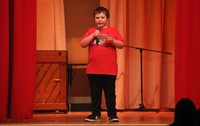 students participating in Chenango Bridge Elementary Talent Show