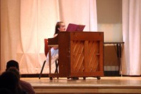 students participating in Chenango Bridge Elementary Talent Show