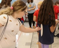 students taking part in Wellness Day activities