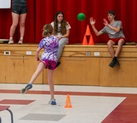 students taking part in Wellness Day activities